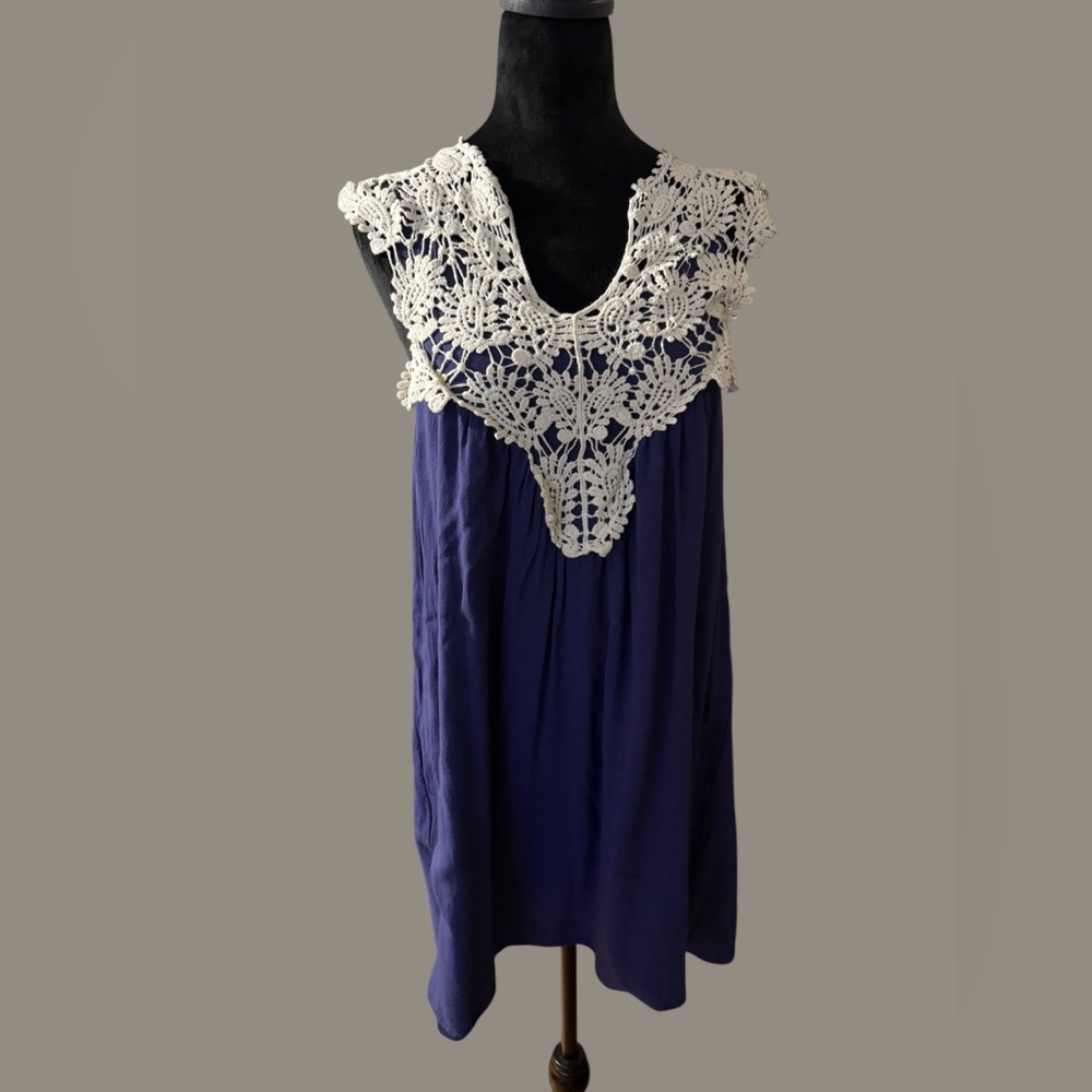 JODIFL Cream Crochet Lace Top